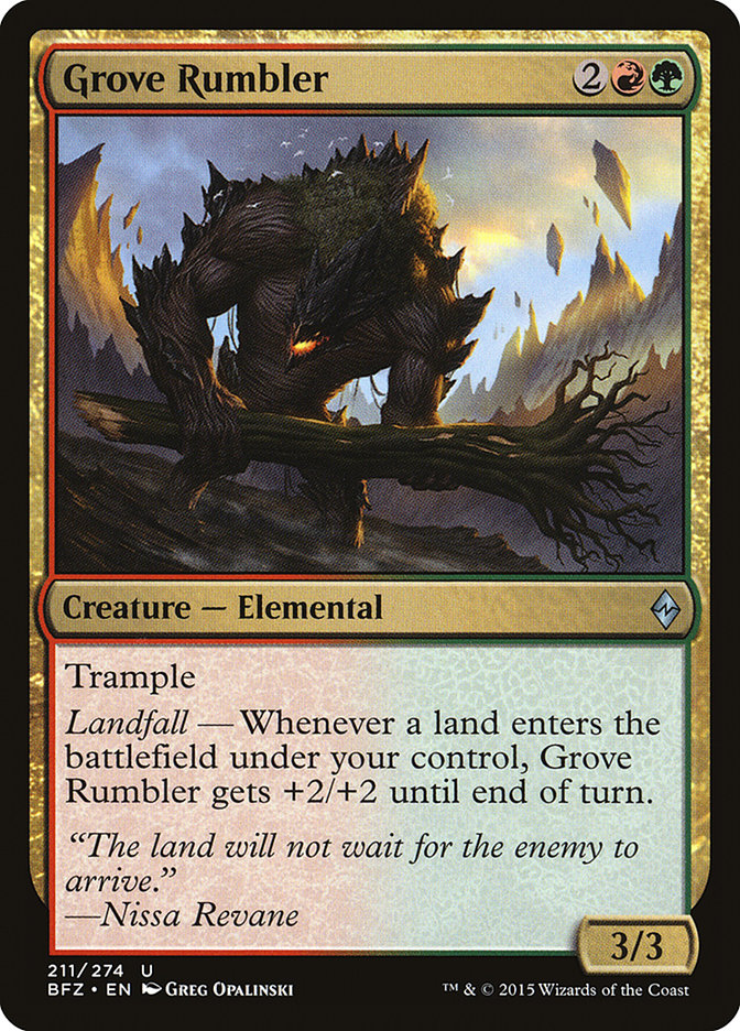 Grove Rumbler [Battle for Zendikar] | Gate City Games LLC