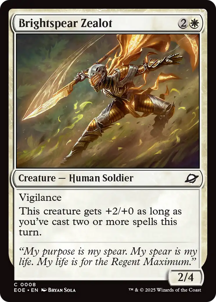 Brightspear Zealot [Edge of Eternities] | Gate City Games LLC