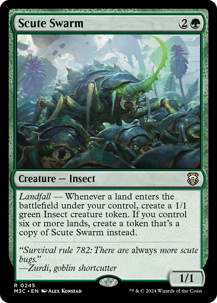 Scute Swarm (Ripple Foil) [Modern Horizons 3 Commander] | Gate City Games LLC