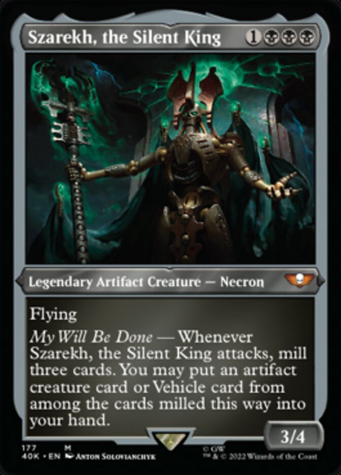 Szarekh, the Silent King (Display Commander) (Surge Foil) [Warhammer 40,000] | Gate City Games LLC