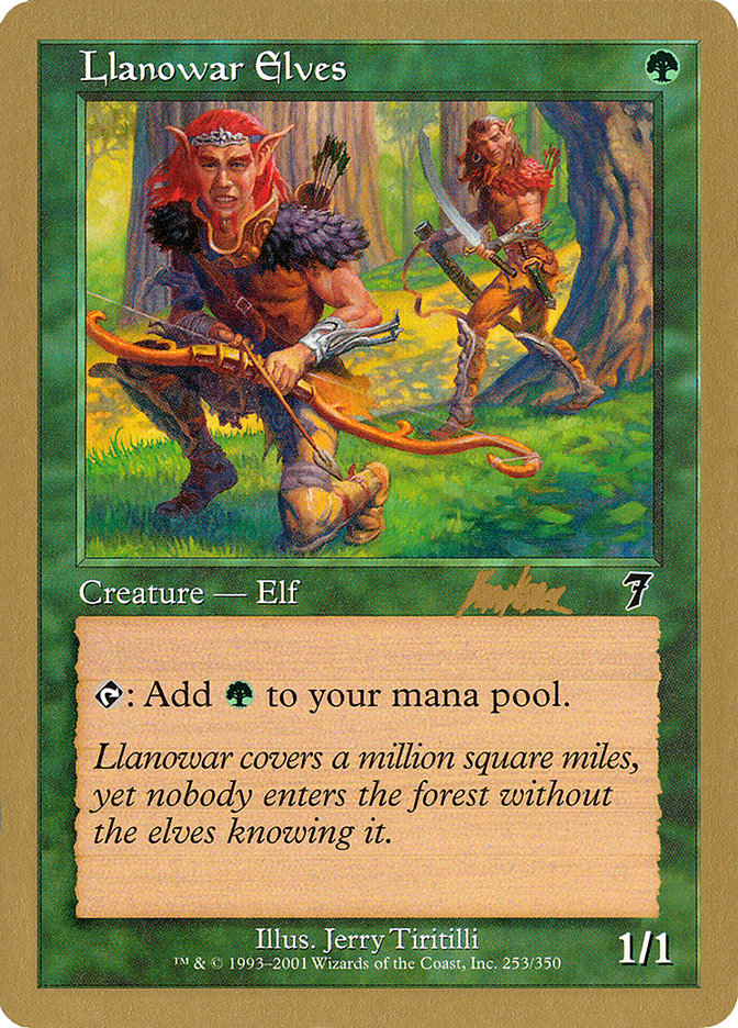 Llanowar Elves (Brian Kibler) [World Championship Decks 2002] | Gate City Games LLC