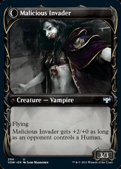 Innocent Traveler // Malicious Invader (Showcase Fang Frame) [Innistrad: Crimson Vow] | Gate City Games LLC