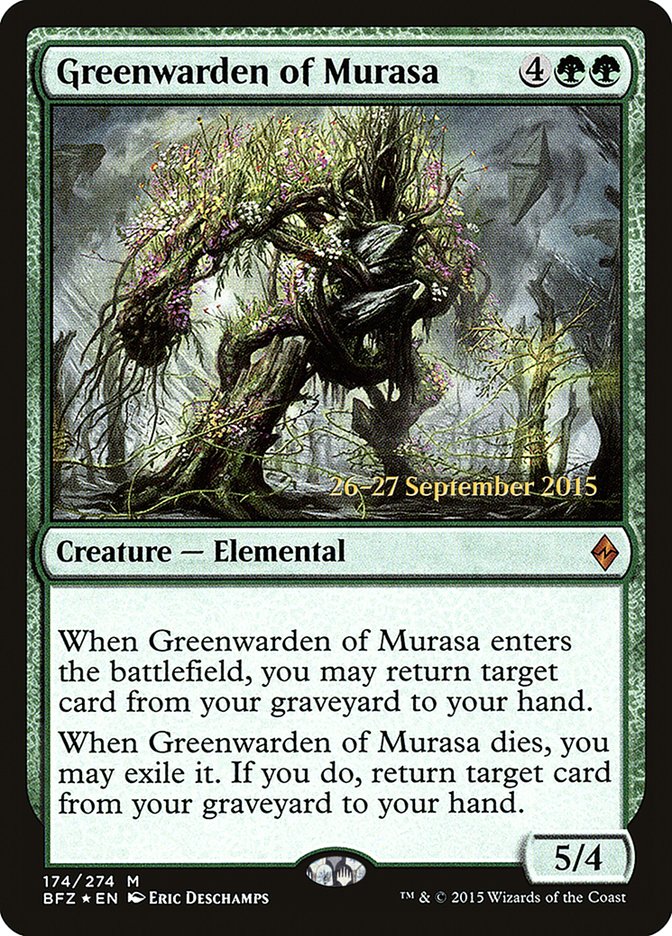 Greenwarden of Murasa [Battle for Zendikar Prerelease Promos] | Gate City Games LLC