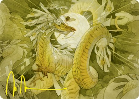 Brilliant Restoration Art Card (Gold-Stamped Signature) [Kamigawa: Neon Dynasty Art Series] | Gate City Games LLC
