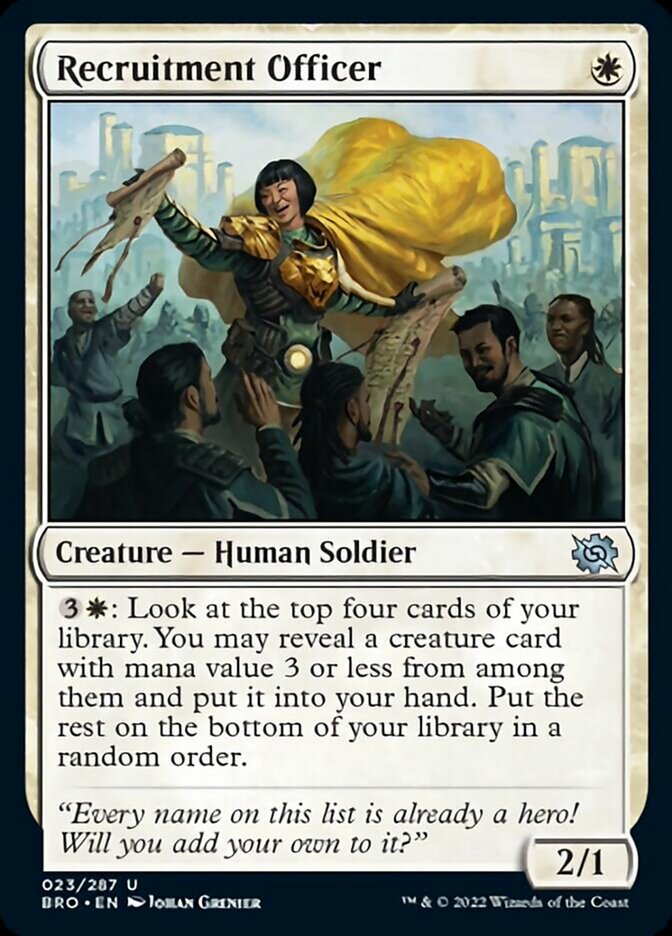 Recruitment Officer [The Brothers' War] | Gate City Games LLC