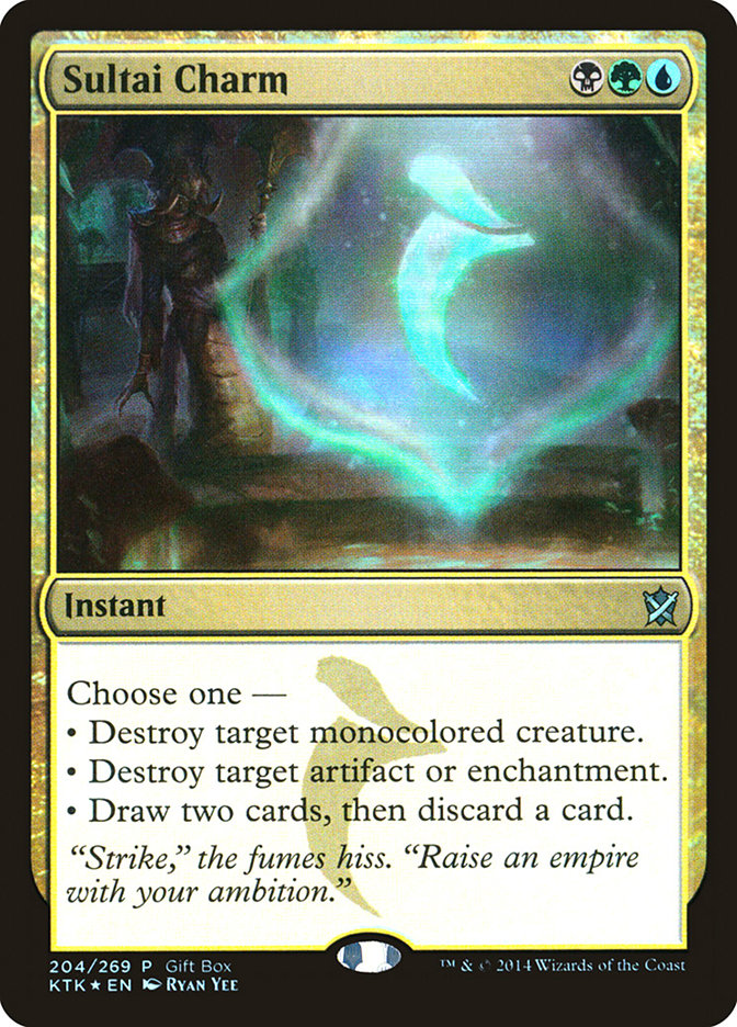 Sultai Charm (Gift Box) [Khans of Tarkir Promos] | Gate City Games LLC
