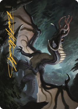 Brainstealer Dragon Art Card (Gold-Stamped Signature) [Commander Legends: Battle for Baldur's Gate Art Series] | Gate City Games LLC
