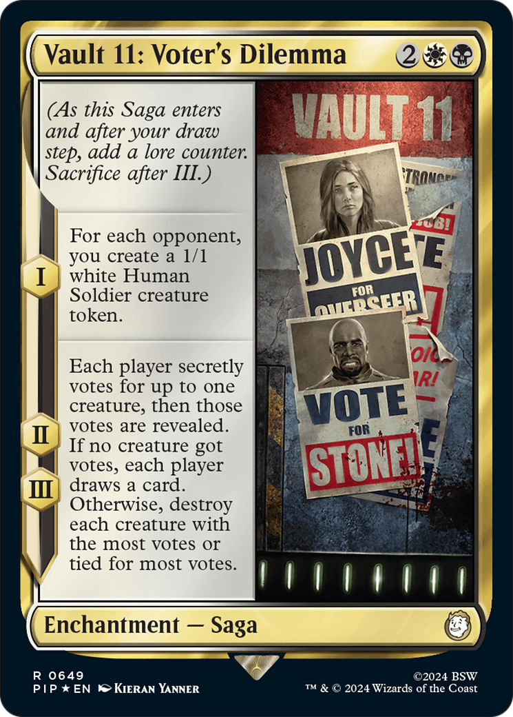 Vault 11: Voter's Dilemna (Surge Foil) [Fallout] | Gate City Games LLC