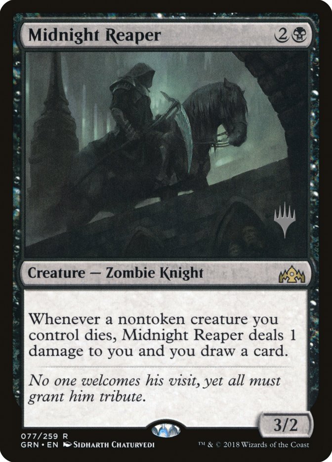 Midnight Reaper (Promo Pack) [Guilds of Ravnica Promos] | Gate City Games LLC