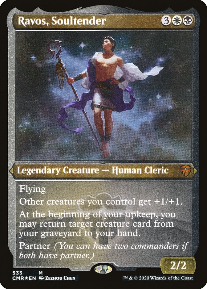 Ravos, Soultender (Etched) [Commander Legends] | Gate City Games LLC