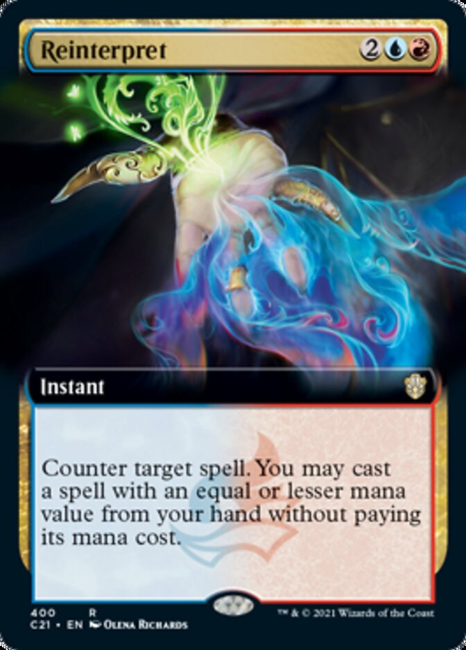 Reinterpret (Extended Art) [Commander 2021] | Gate City Games LLC