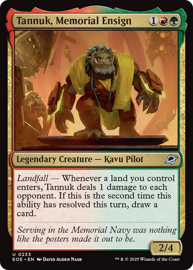 Tannuk, Memorial Ensign [Edge of Eternities] | Gate City Games LLC