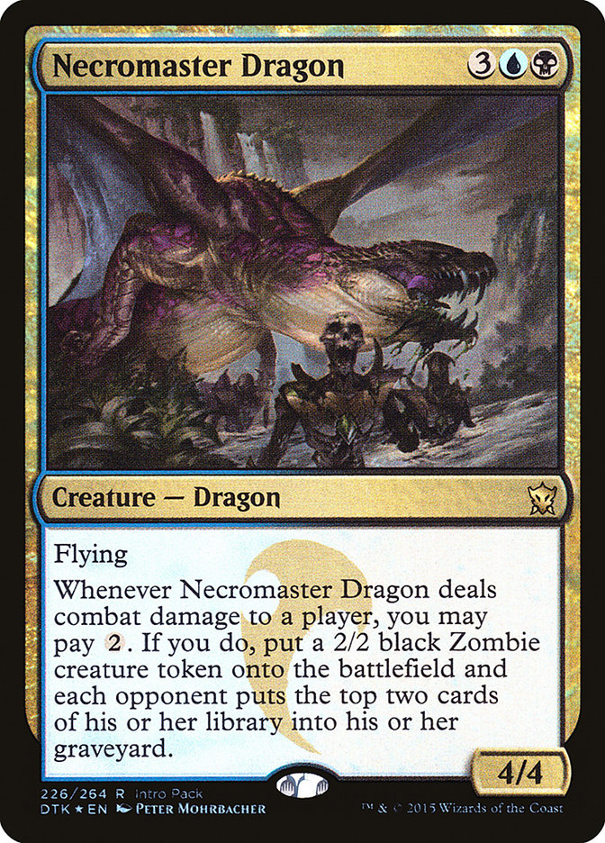 Necromaster Dragon (Intro Pack) [Dragons of Tarkir Promos] | Gate City Games LLC