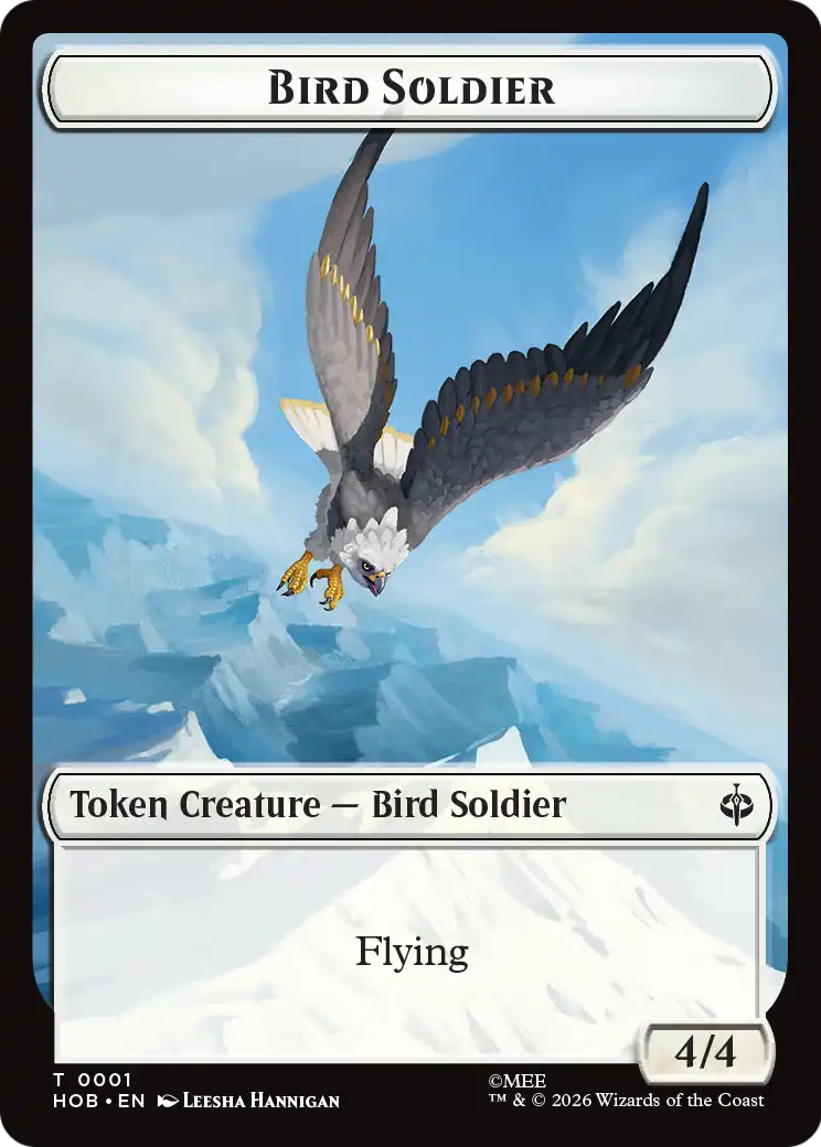 Bird Soldier // Axe Double-Sided Token [The Hobbit Tokens] | Gate City Games LLC