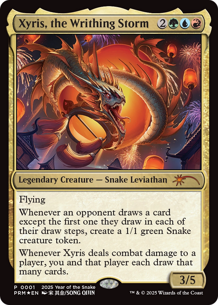 Xyris, the Writhing Storm (Year of the Snake 2025) [Standard Showdown Promos] | Gate City Games LLC