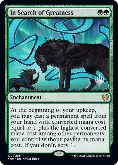 In Search of Greatness (Promo Pack) [Kaldheim Promos] | Gate City Games LLC