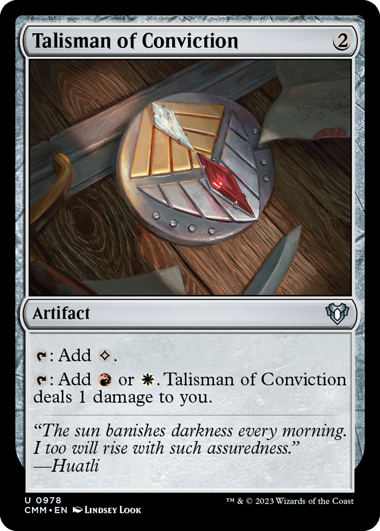 Talisman of Conviction [Commander Masters] | Gate City Games LLC