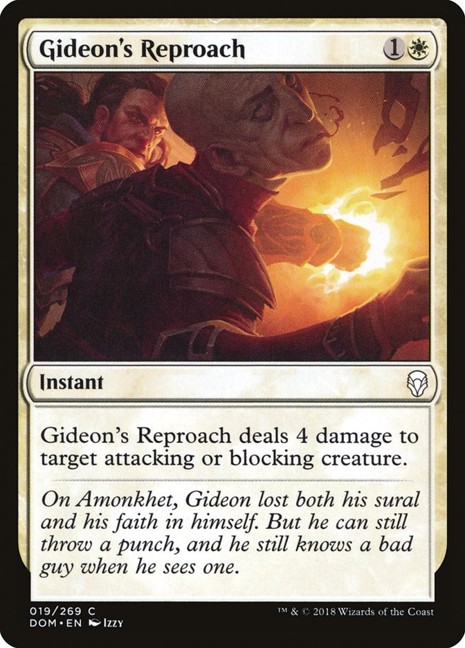Gideon's Reproach [Dominaria] | Gate City Games LLC