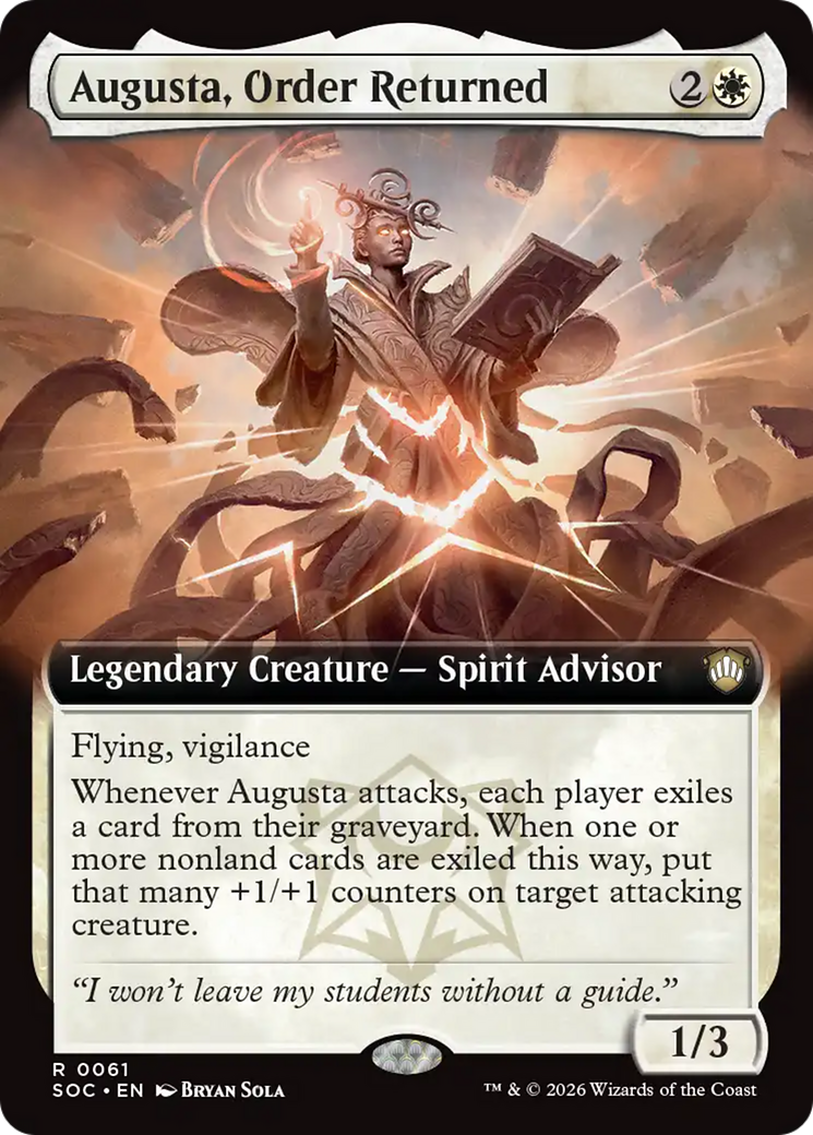Augusta, Order Returned (Extended Art) [Secrets of Strixhaven Commander] | Gate City Games LLC