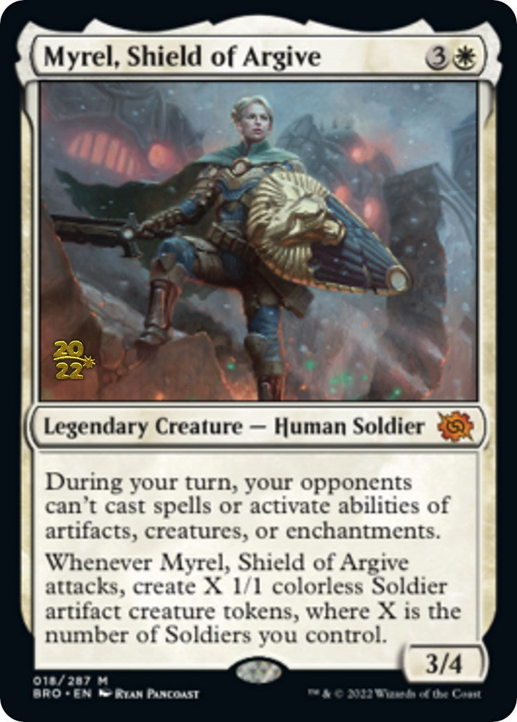 Myrel, Shield of Argive [The Brothers' War Prerelease Promos] | Gate City Games LLC
