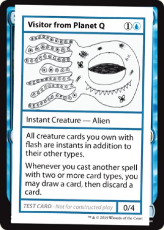 Visitor from Planet Q (2021 Edition) [Mystery Booster Playtest Cards] | Gate City Games LLC