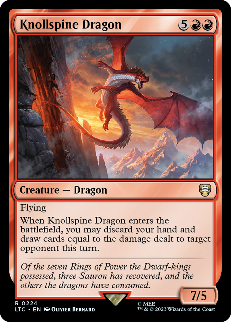 Knollspine Dragon [The Lord of the Rings: Tales of Middle-Earth Commander] | Gate City Games LLC