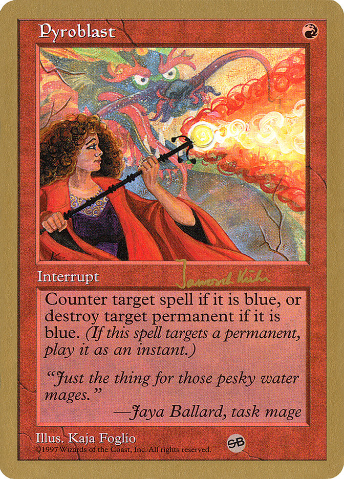 Pyroblast (Janosch Kuhn) (SB) [World Championship Decks 1997] | Gate City Games LLC
