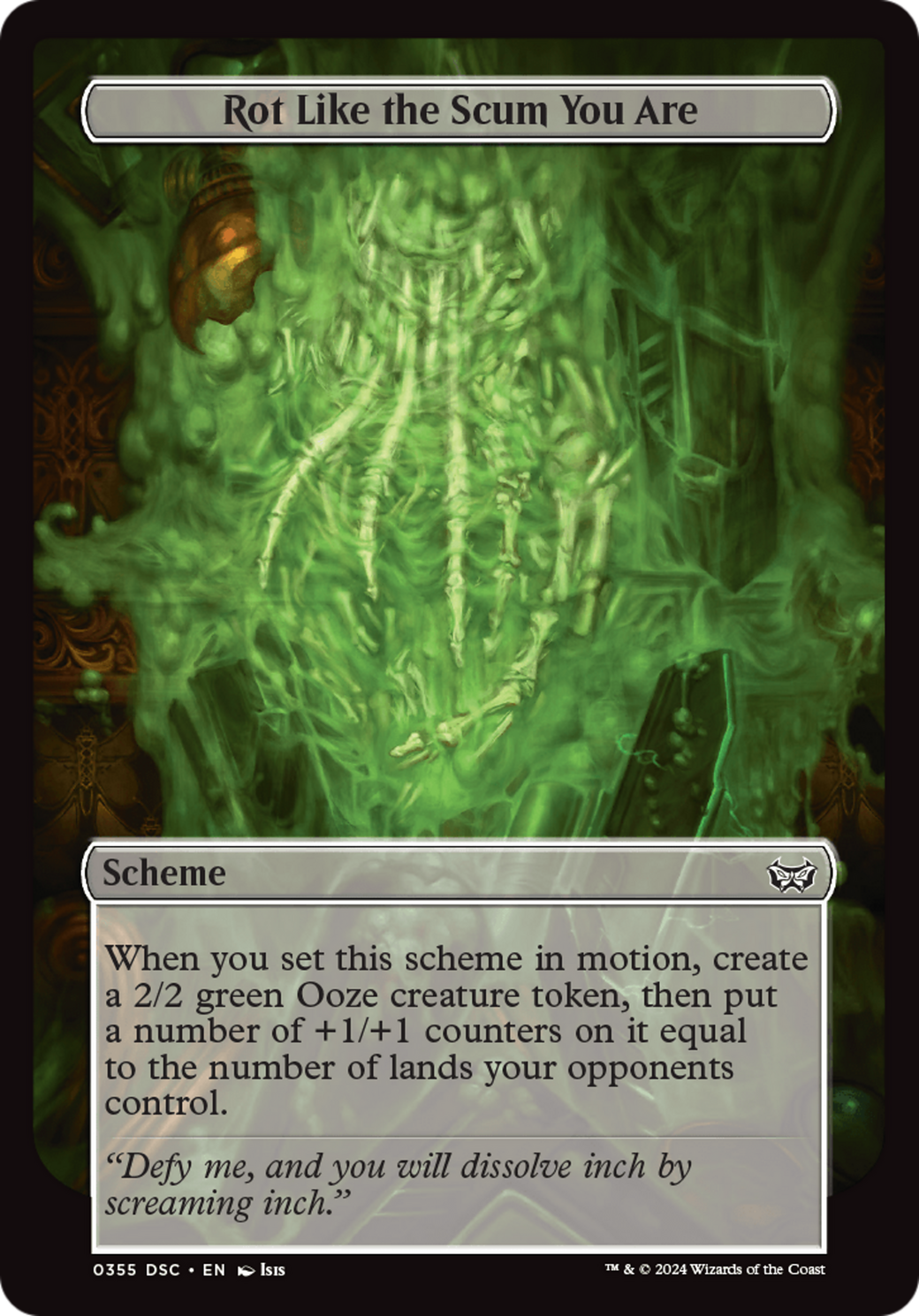 Rot Like the Scum You Are (Full Art) [Duskmourn: Archenemy] | Gate City Games LLC
