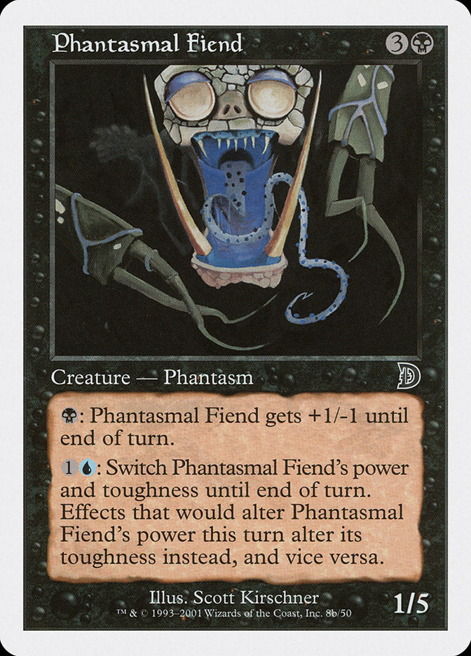 Phantasmal Fiend (Black Background) [Deckmasters] | Gate City Games LLC
