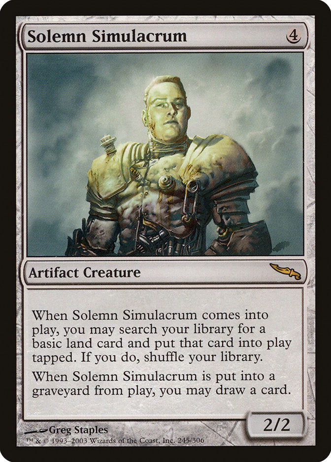 Solemn Simulacrum [Mirrodin] | Gate City Games LLC