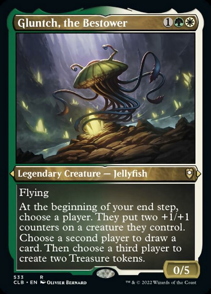 Gluntch, the Bestower (Foil Etched) [Commander Legends: Battle for Baldur's Gate] | Gate City Games LLC