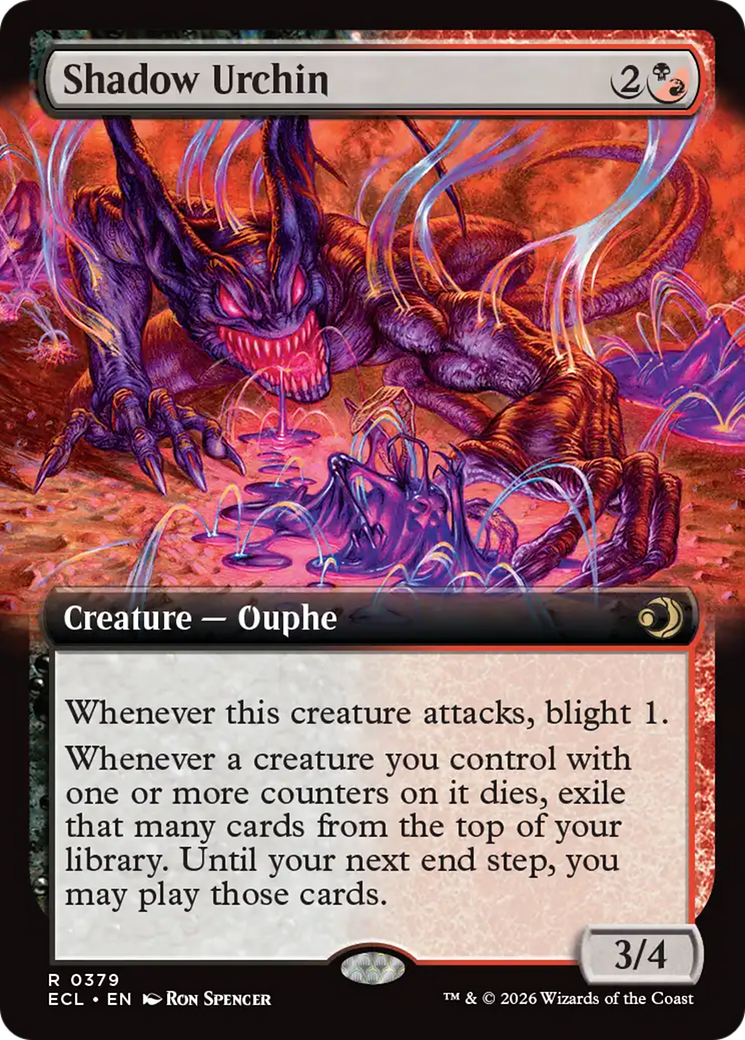Shadow Urchin (Extended Art) [Lorwyn Eclipsed] | Gate City Games LLC
