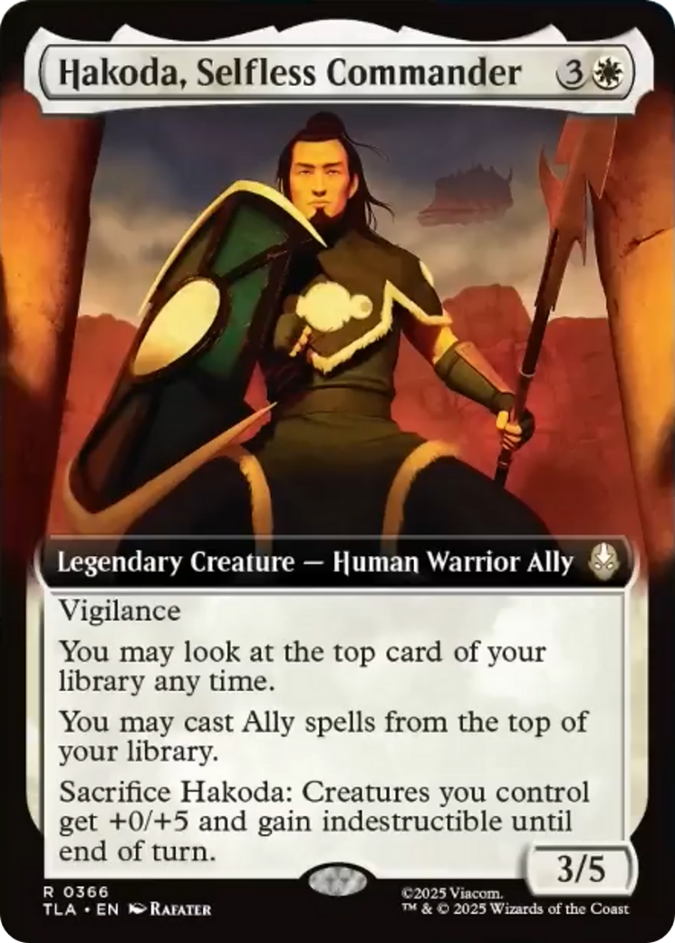 Hakoda, Selfless Commander (Extended Art) [Avatar: The Last Airbender] | Gate City Games LLC