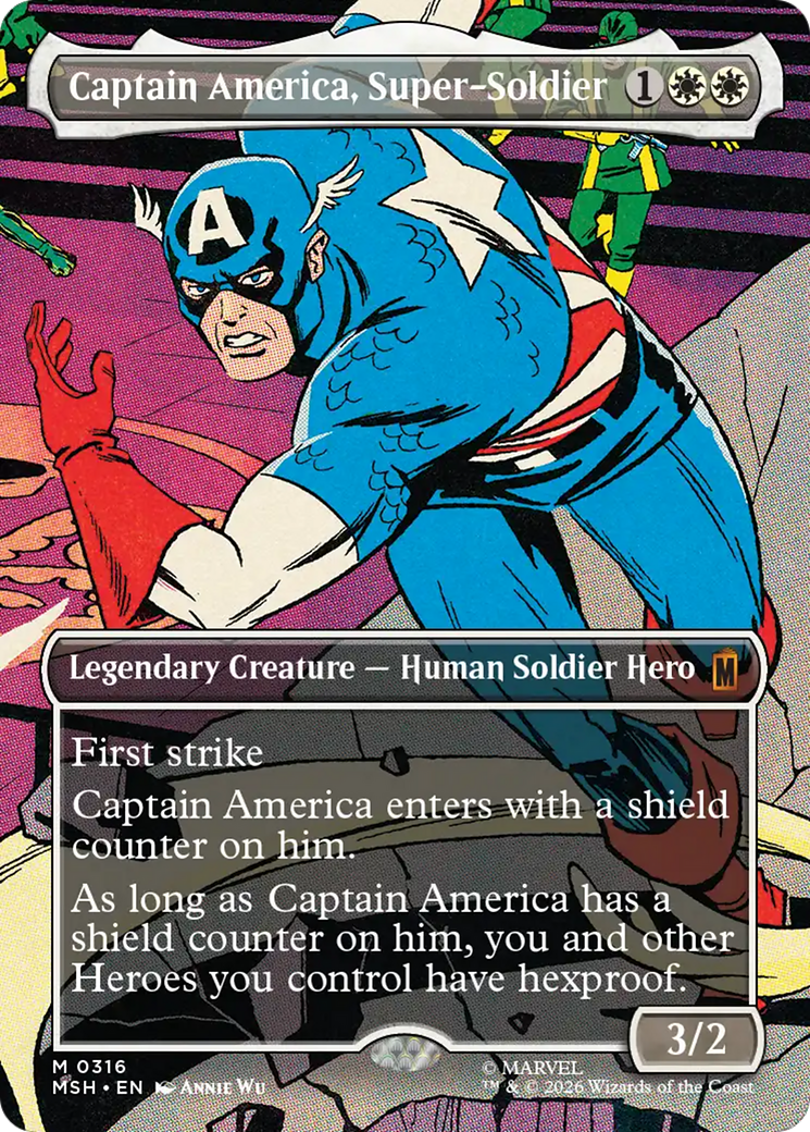 Captain America, Super-Soldier (Borderless) (0316) [Marvel Super Heroes] | Gate City Games LLC
