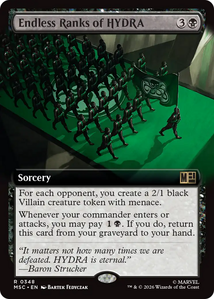 Endless Ranks of HYDRA (Extended Art) [Marvel Super Heroes Commander] | Gate City Games LLC