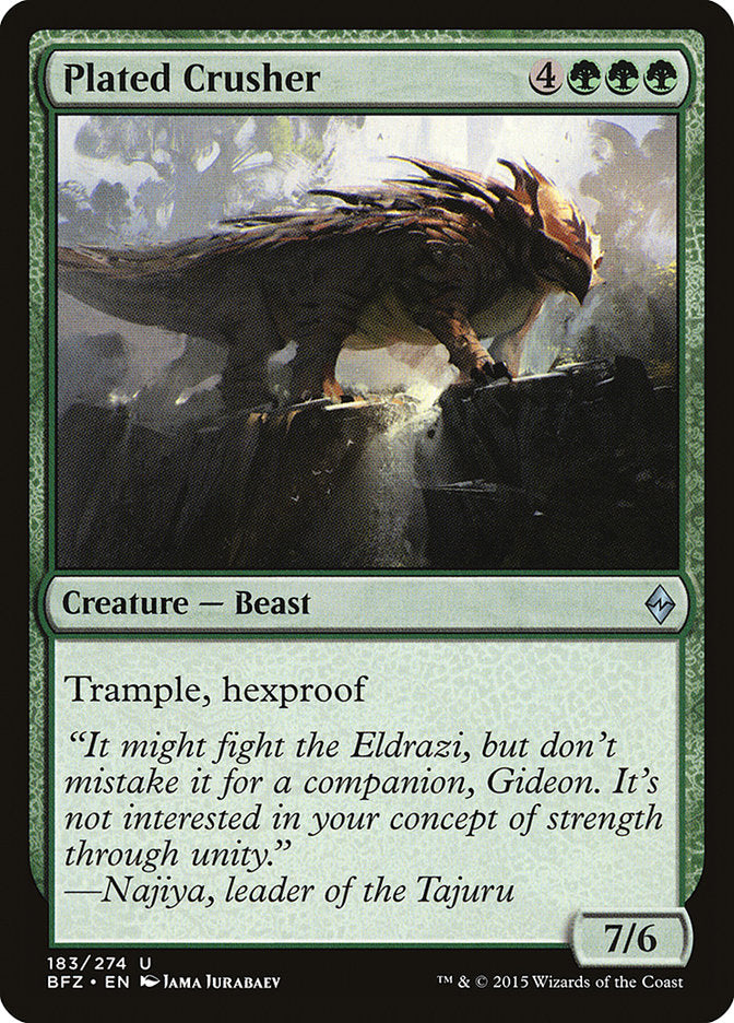 Plated Crusher [Battle for Zendikar] | Gate City Games LLC