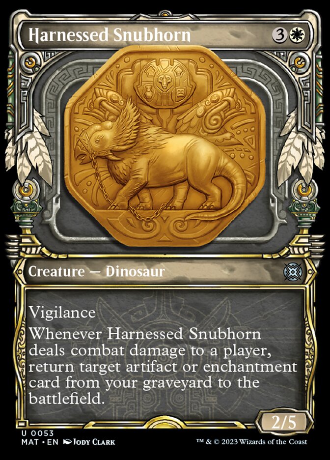 Harnessed Snubhorn (Showcase) [March of the Machine: The Aftermath] | Gate City Games LLC