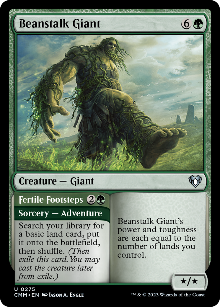 Beanstalk Giant // Fertile Footsteps [Commander Masters] | Gate City Games LLC