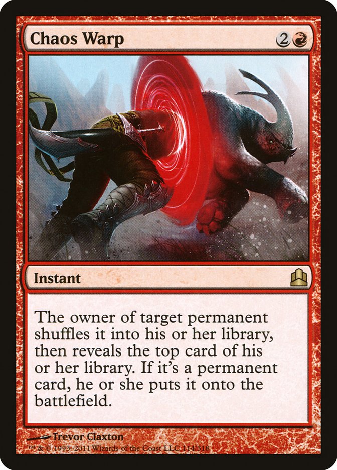 Chaos Warp [Commander 2011] | Gate City Games LLC