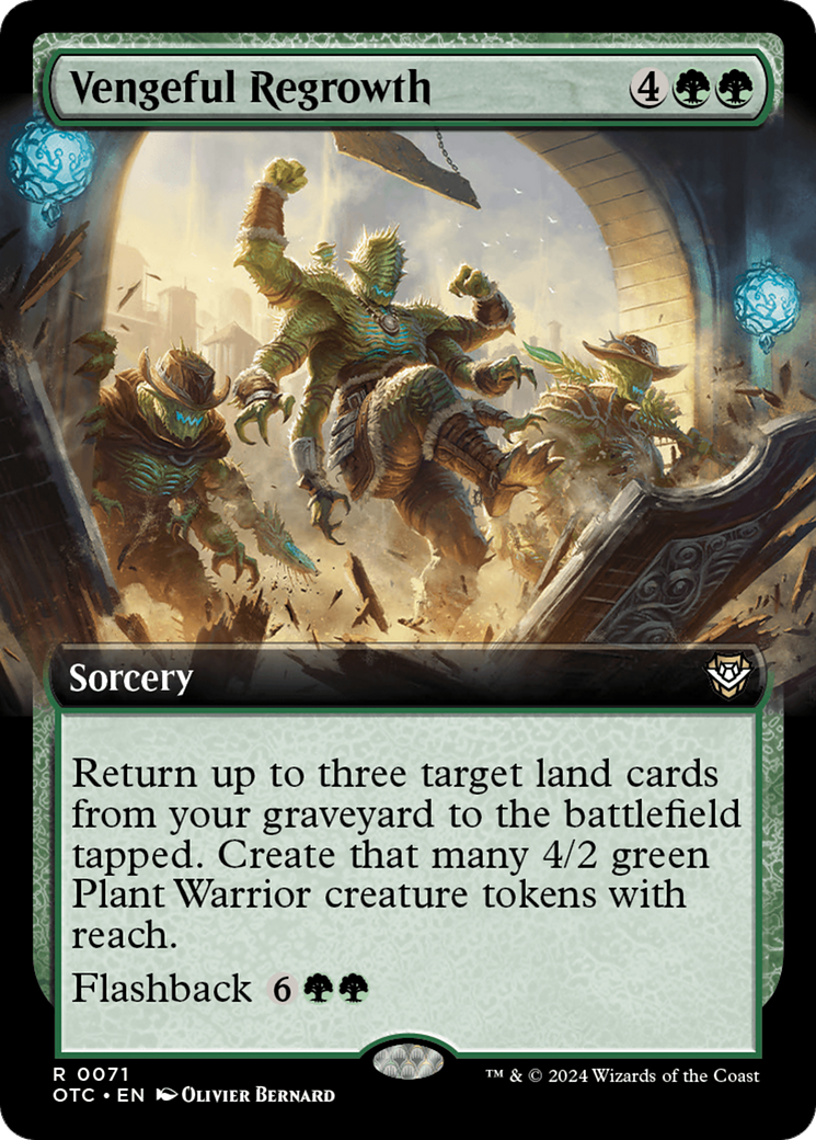 Vengeful Regrowth (Extended Art) [Outlaws of Thunder Junction Commander] | Gate City Games LLC