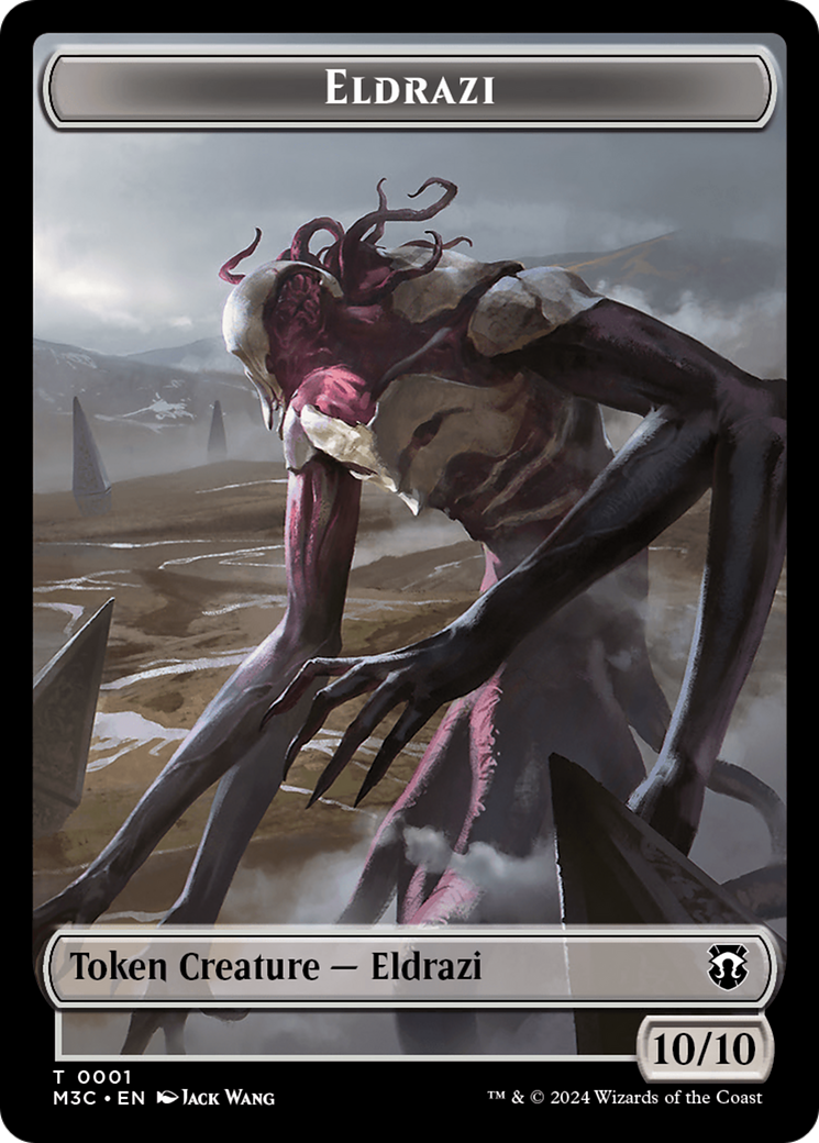 Spirit (Ripple Foil) // Eldrazi Double-Sided Token [Modern Horizons 3 Commander Tokens] | Gate City Games LLC