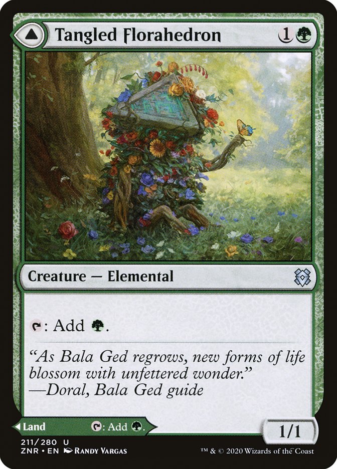 Tangled Florahedron // Tangled Vale [Zendikar Rising] | Gate City Games LLC
