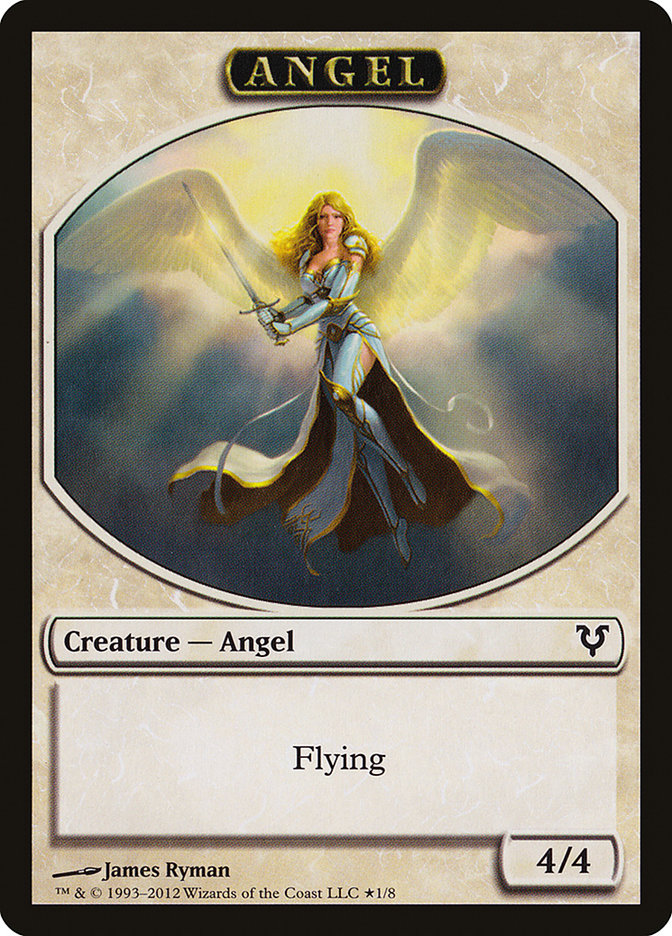 Angel // Demon Double-Sided Token (Oversized) [Open the Helvault] | Gate City Games LLC