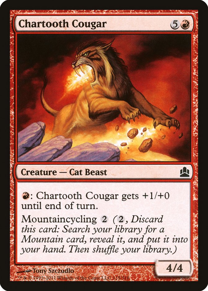 Chartooth Cougar [Commander 2011] | Gate City Games LLC