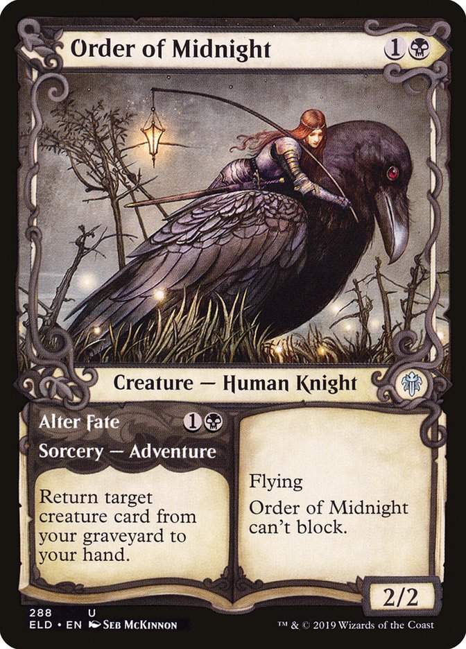 Order of Midnight // Alter Fate (Showcase) [Throne of Eldraine] | Gate City Games LLC