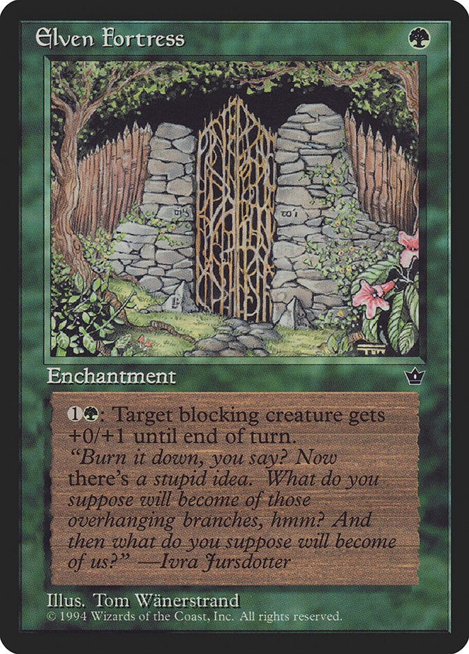 Elven Fortress (Tom Wanerstrand) [Fallen Empires] | Gate City Games LLC