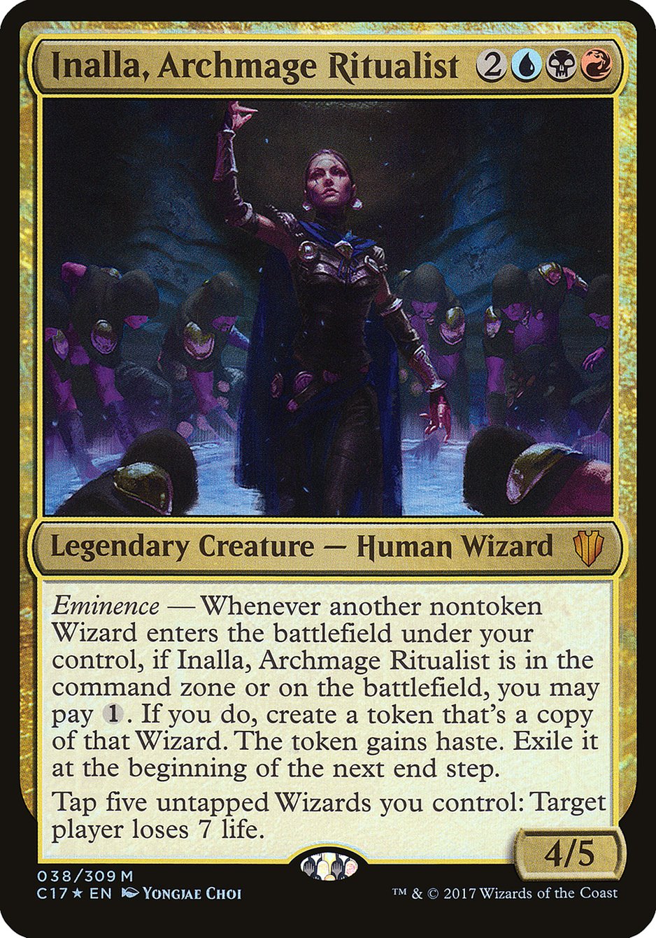 Inalla, Archmage Ritualist (Oversized) [Commander 2017 Oversized] | Gate City Games LLC