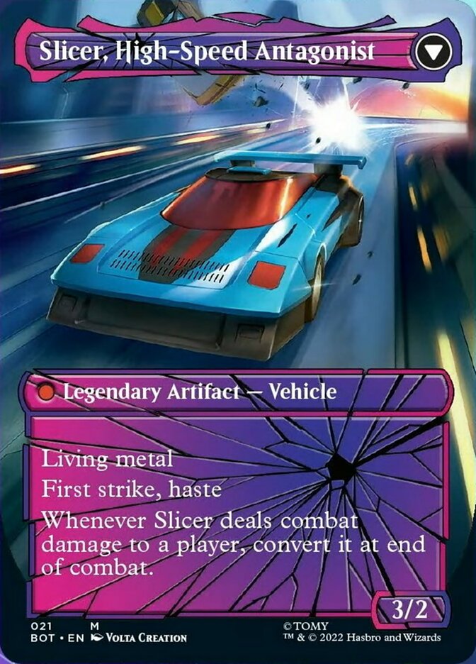 Slicer, Hired Muscle // Slicer, High-Speed Antagonist (Shattered Glass) [Transformers] | Gate City Games LLC