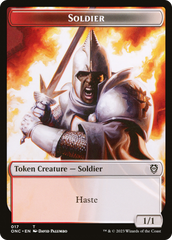 Soldier (017) // Eldrazi Double-Sided Token [Phyrexia: All Will Be One Commander Tokens] | Gate City Games LLC