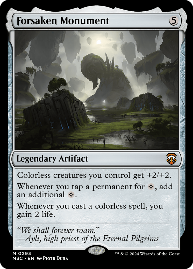 Forsaken Monument (Ripple Foil) [Modern Horizons 3 Commander] | Gate City Games LLC